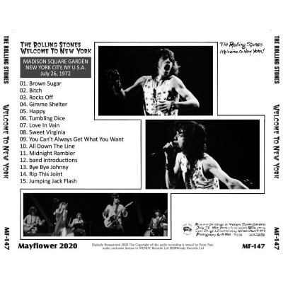 画像2: THE ROLLING STONES 1972 WELCOME TO NEW YORK CD