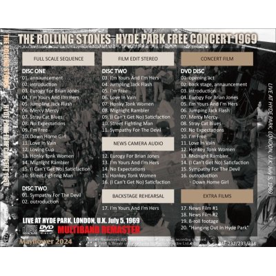 画像2: THE ROLLING STONES 1969 HYDE PARK FREE CONCERT 2CD+DVD