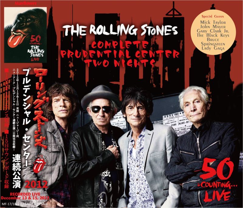 THE ROLLING STONES 2012 COMPLETE PRUDENTIAL CENTER TWO NIGHTS 4CD