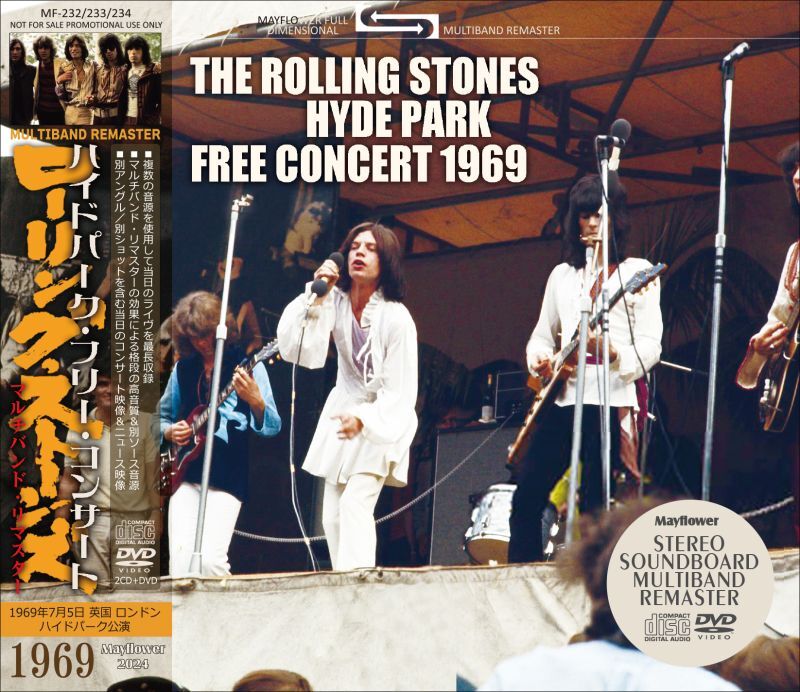 THE ROLLING STONES 1969 HYDE PARK FREE CONCERT 2CD+DVD