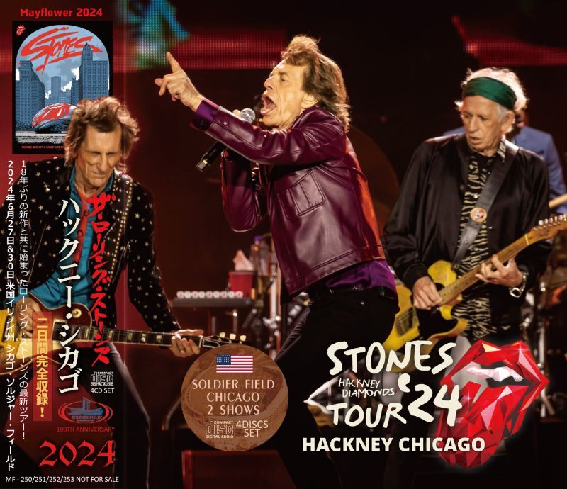 THE ROLLING STONES 2024 HACKNEY CHICAGO 4CD