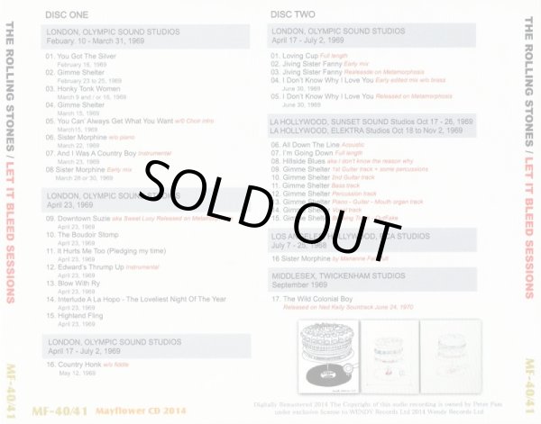 画像2: THE ROLLING STONES / LET IT BLEED SESSIONS 【2CD】  (2)