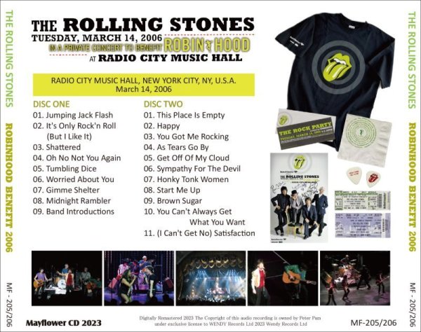 画像2: THE ROLLING STONES 2006 ROBINHOOD BENEFIT 2CD (2)