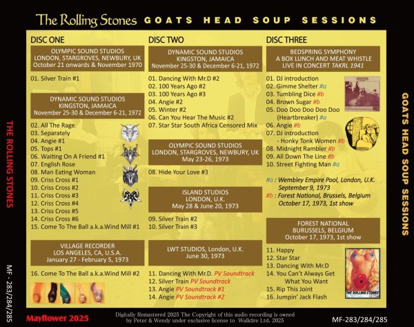 画像2: THE ROLLING STONES GOATS HEAD SOUP SESSIONS 3CD (2)