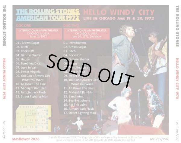 画像2: THE ROLLING STONES 1972 HELLO WINDY CITY 2CD (2)
