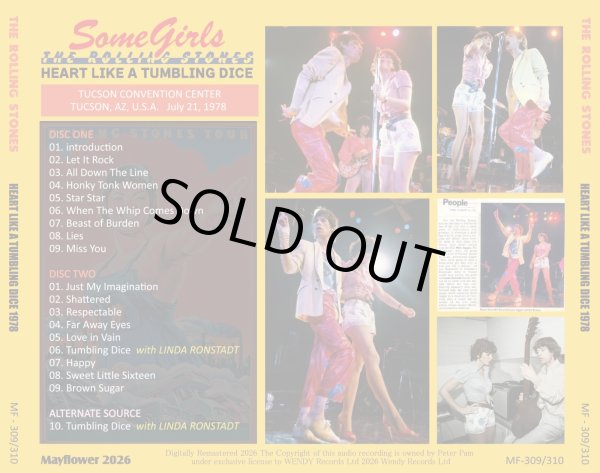 画像2: THE ROLLING STONES 1978 HEART LIKE A TUMBLING DICE 2CD (2)
